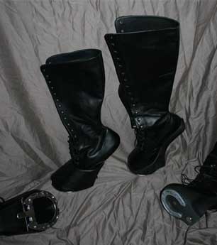 Derby and Reactor hoof boots side by side