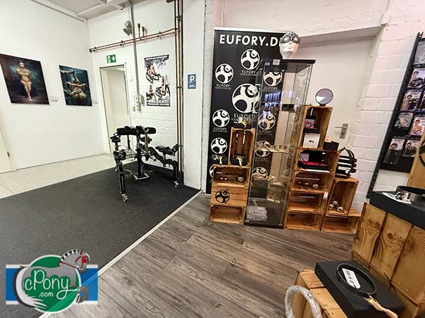 Eufory showroom floor corner display