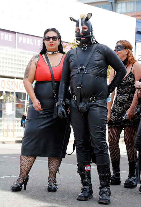 A ponyboy and his mistress at Folsom 2013