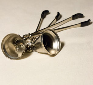 The nipple clamps with bells